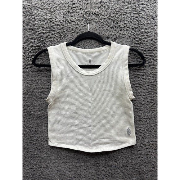 Free People Tops - Free People FP Movement Free Throw Muscle Tank Top White Womens Size M/L